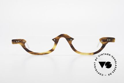 Theo Belgium Eye-Witness AE17 Crazy Vintage Lesebrille Titan, 1989 gegründet als GEGENPOL zum üblich 'Mainstream', Passend für Herren und Damen
