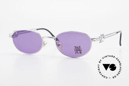 Jean Paul Gaultier 57-5101 Ovale JPG Vintage Sonnenbrille, hochwertige Sonnenbrille von Jean Paul Gaultier, Passend für Herren und Damen