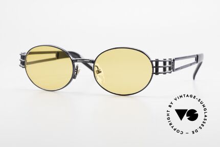 Yohji Yamamoto 52-6102 Industrial Oval Vintage Brille, interessante ovale vintage Sonnenbrille von Y. Yamamoto, Passend für Herren und Damen