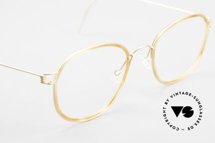 Lindberg Triton Air Titan Rim Titan Brille mit Azetat Inlay, eleganter Rahmen ohne Schrauben, Nieten oder Lötungen, Passend für Herren