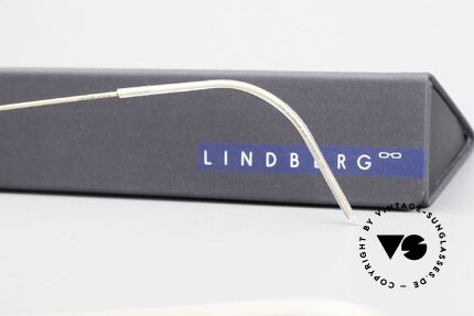 Lindberg Triton Air Titan Rim Titan Brille mit Azetat Inlay, Größe: medium, Passend für Herren