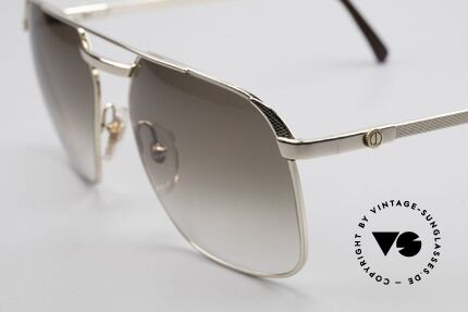 Dunhill 6011 Vergoldete 80er Herrenbrille, Barley-Verfahren: winzige Facetten für sanften Glanz, Passend für Herren