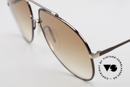 Zeiss 9371 Alte 80er Aviator Sonnenbrille, sehr interessante Lackierung in dunkelbraun-Metallic, Passend für Herren