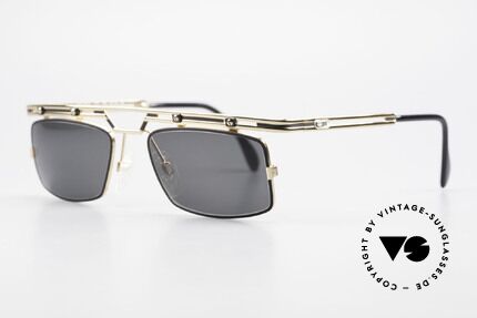 Cazal 975 Eckige Vintage Sonnenbrille, tolle Metallarbeiten & ein außergewöhnlicher Look, Passend für Herren