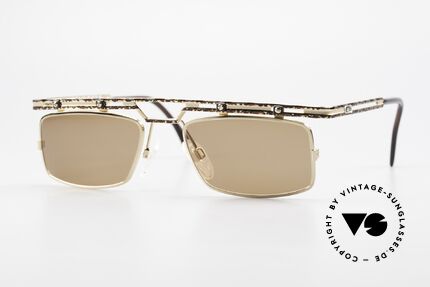 Cazal 975 Eckige Designer Sonnenbrille Details