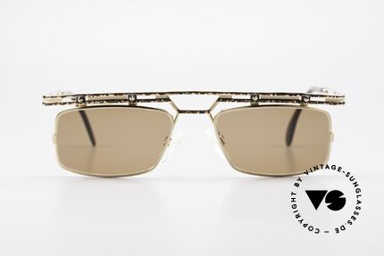 Cazal 975 Eckige Designer Sonnenbrille, vintage Sonnenbrille von CAri ZALloni (Mr. CAZAL), Passend für Herren