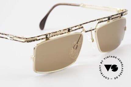 Cazal 975 Eckige Designer Sonnenbrille, ungetragen (wie alle unsere vintage CAZAL Brillen), Passend für Herren