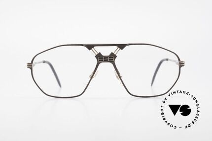 Ferrari F22 Formel 1 Luxusbrille Herren, sehr markantes Design von Brücke und Nasensteg, Passend für Herren