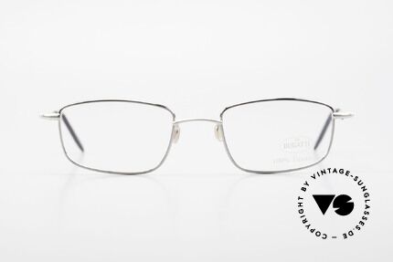 Bugatti 19061 Titanium Herrenbrille 90er, herausragende Verarbeitungsqualität (wiegt nur 14g), Passend für Herren