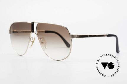 Dunhill 6043 Vergoldet mit Horn Zierleisten, seltenes 90er Designer-Stück; vergoldet mit Echthorn, Passend für Herren