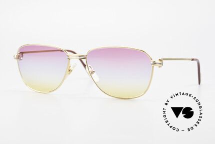 Cartier Courcelles 90er Luxus Sonnenbrille Unikat, edle CARTIER Brille aus den 90ern, Größe 57°17, 135, Passend für Herren und Damen
