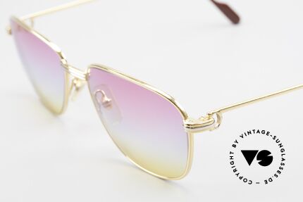 Cartier Courcelles 90er Luxus Sonnenbrille Unikat, 22kt vergoldet (wie alle vintage Cartier ORIGINALE), Passend für Herren und Damen
