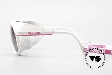 Carrera 5544 Sport Gletscher Sonnenbrille, altes 1990er Jahre Unikat mit abnehmbarem Augenschutz, Passend für Herren und Damen