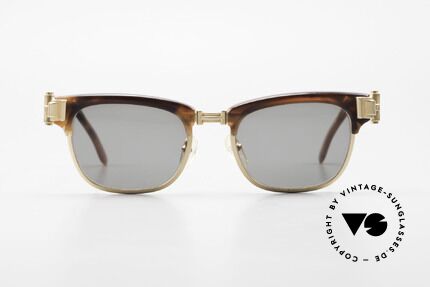 Jean Paul Gaultier 56-5202 JPG Designer Sonnenbrille, Bügelansätze in Form von massiven Türscharnieren, Passend für Herren und Damen
