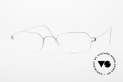 Lindberg Neptun Air Titan Rim Eckige Titanium Brille Herren, LINDBERG Air Titanium Rim Brille in Größe 45-20, 145, Passend für Herren