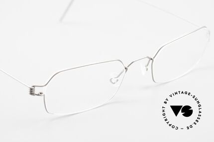 Lindberg Neptun Air Titan Rim Eckige Titanium Brille Herren, ungetragenes Designerstück + orig. Lindberg Magnet-Etui, Passend für Herren