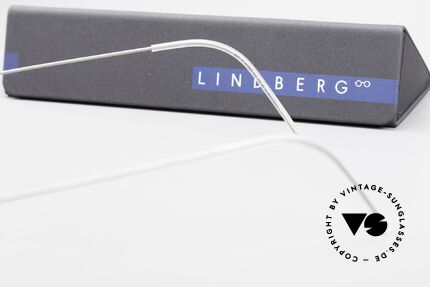 Lindberg Neptun Air Titan Rim Eckige Titanium Brille Herren, Größe: small, Passend für Herren