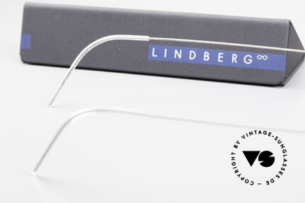 Lindberg Neptun Air Titan Rim Eckige Titanium Brille Herren, Größe: small, Passend für Herren