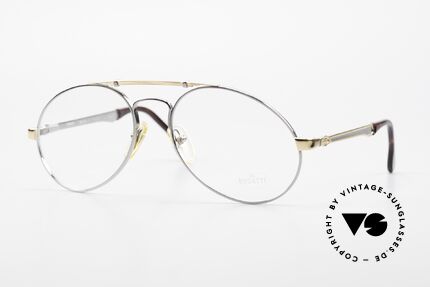 Bugatti 11946 Large 80er Herren Luxus Brille, 80er vintage Herren-Brillenfassung, LARGE 56/18, Passend für Herren