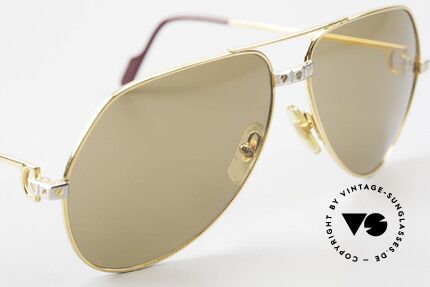 Cartier Vendome Santos - L Luxus Gläser mit Hauchzeichen, Gläser anhauchen und das CARTIER-Logo wird sichtbar, Passend für Herren