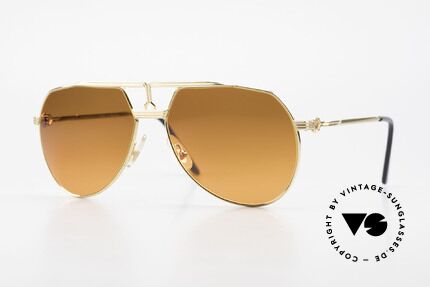 Maserati 6130 Luxus Aviator Sonnenbrille, vintage Luxus-Sonnenbrille der Edelmarke Maserati, Passend für Herren
