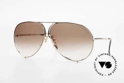 Porsche 5621 XL Piloten Sonnenbrille Gold Details