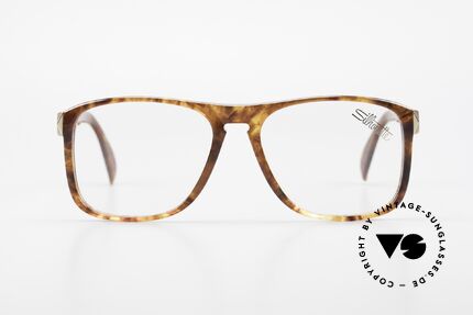 Silhouette M2086 Alte 80er Brille Bernstein Stil, dicke Rahmenprofile & wuchtige Dimensionen, Passend für Herren