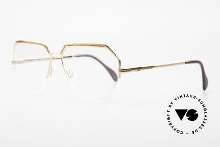 Cazal 732 Alte 80er West Germany Brille, halb rahmenlos und sehr angenehm zu tragen, Passend für Herren