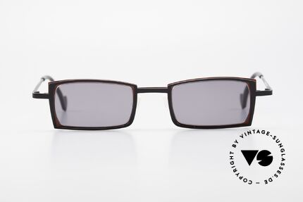 Theo Belgium Tarot Eckige Designer Sonnenbrille, 1989 gegründet als GEGENPOL zum üblich 'Mainstream', Passend für Herren und Damen