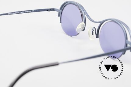 Theo Belgium Summer 90er Damen Sonnenbrille Rund, sozusagen: VINTAGE Sonnenbrille mit Symbol-Charakter, Passend für Damen