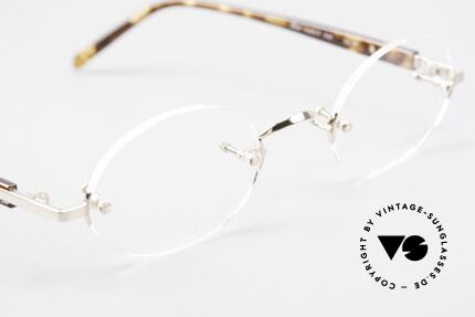 Lunor Classic Oval GP Randlos Brille Vergoldet Oval, daher jetzt erstmalig in unserem vintage Sortiment, Passend für Herren und Damen