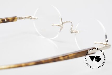 Lunor Classic Oval GP Randlos Brille Vergoldet Oval, natürlich ungetragen; Classic V Oval GP, Titanium, Passend für Herren und Damen