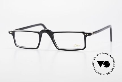 Lunor A5 221 Klassische Zeitlose Lesebrille, sehr markante, eckige LUNOR Lesebrille aus Azetat, Passend für Herren und Damen