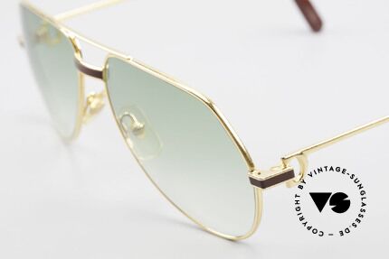 Cartier Vendome Laque - S Alte 80er Luxus Sonnenbrille, absolute Luxus-Fassung (22kt vergoldet) im Pilotenstil, Passend für Herren und Damen