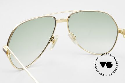 Cartier Vendome Laque - S Alte 80er Luxus Sonnenbrille, neue Sonnengläser in grün-Verlauf (100% UV Protection), Passend für Herren und Damen