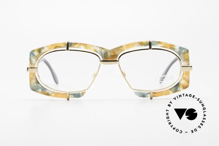 Cazal 872 Außergewöhnliche Brille 90er, extravagante Linsenaufhängung u. Rahmenmusterung, Passend für Herren und Damen