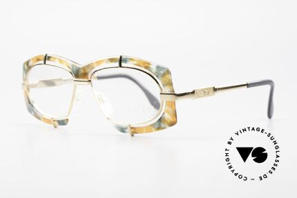 Cazal 872 Außergewöhnliche Brille 90er, pompöse Haute Couture Brille; charakteristisch Cazal, Passend für Herren und Damen