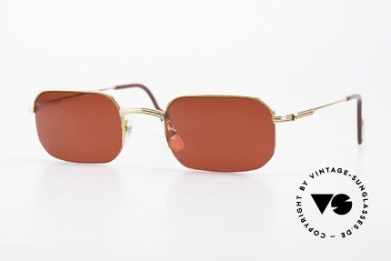 Cartier Broadway Halb Randlose Sonnenbrille, eckige CARTIER Sonnenbrille in Größe 51/23, 140, Passend für Herren
