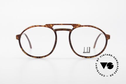 Dunhill 6114 Rund Ovale Brille 90er, OPTYL-Rahmen in unnachahmlicher TOP-Qualität, Passend für Herren