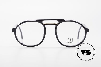 Dunhill 6114 Ovale 90er Brille Dunkelblau, OPTYL-Rahmen in unnachahmlicher TOP-Qualität, Passend für Herren