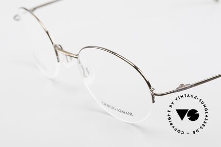 Giorgio Armani 27N Kleine Runde Nylor Fassung, dezenter, runder Rahmen SMALL-Größe; 127mm klein, Passend für Herren und Damen
