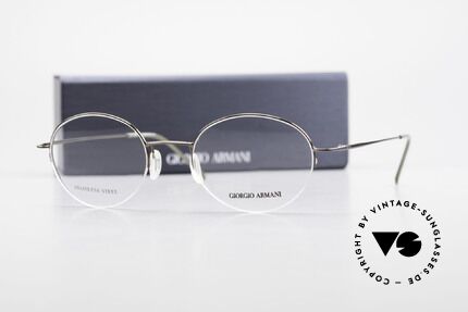 Giorgio Armani 27N Kleine Runde Nylor Fassung, Größe: small, Passend für Herren und Damen