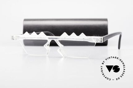 Design Maske Berlin - Ethno 3 Kunstvolle Vintage Brille 90er, ungetragenes, flippiges Einzelstück bzw. Kunstwerk, Passend für Herren und Damen