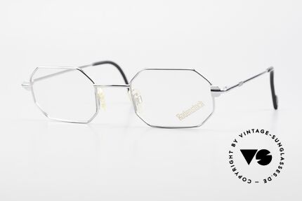 Rodenstock 7092 Achteckige 80er Metall Brille, achteckige 'OLD SCHOOL' Rodenstock Fassung, Passend für Herren