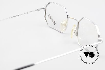 Rodenstock 7092 Achteckige 80er Metall Brille, DEMO-Gläser können beliebig getauscht werden, Passend für Herren