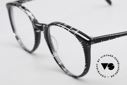 Alain Mikli 901 / 299 Panto Brille Schwarz Kristall, ungetragen (wie alle unsere 1980er vintage Brillen), Passend für Herren und Damen