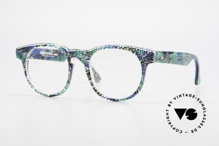 Alain Mikli 903 / 391 Panto Brille Grün Gemustert, zeitlose Alain MIKLI Paris Designer-Brillenfassung, Passend für Herren und Damen