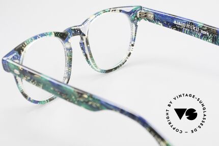 Alain Mikli 903 / 391 Panto Brille Grün Gemustert, KEINE Retromode, sondern ein altes Mikli-Original, Passend für Herren und Damen
