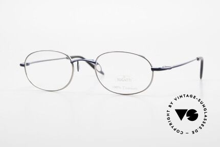 Bugatti 19062 90er Herrenbrille Titanium, 100% Titanium vintage Bugatti Brille von circa 1998, Passend für Herren