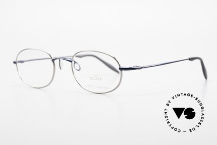 Bugatti 19062 90er Herrenbrille Titanium, ergonomische Bügelform für höchsten Tragekomfort, Passend für Herren